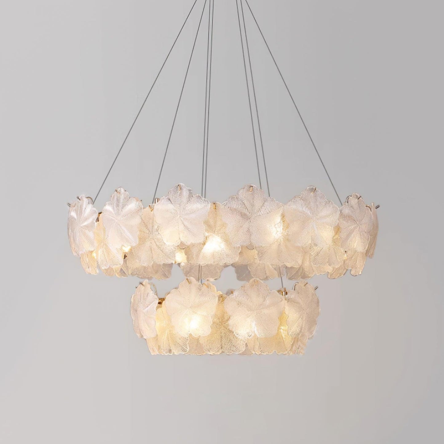 Snowflake Creative French Cream Style Light Luxury Chandelier