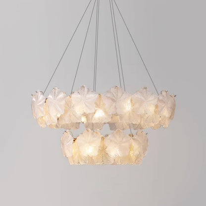Snowflake Creative French Cream Style Light Luxury Chandelier