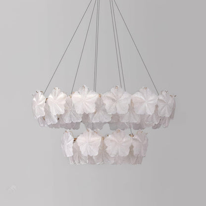 Snowflake Creative French Cream Style Light Luxury Chandelier
