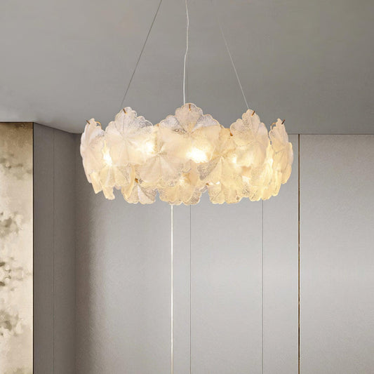 Snowflake Creative French Cream Style Light Luxury Chandelier