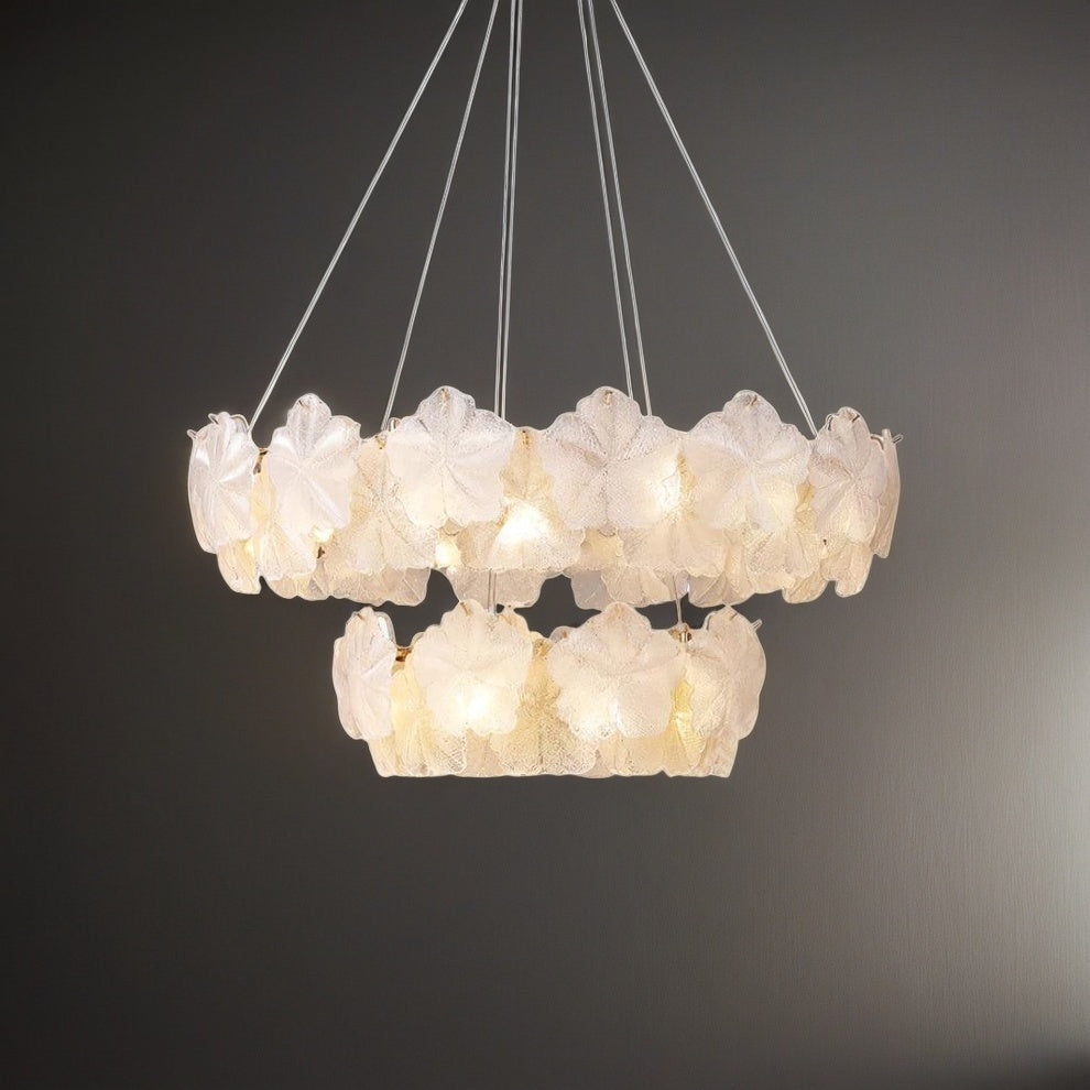 Snowflake Creative French Cream Style Light Luxury Chandelier