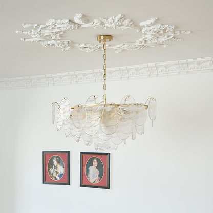 Victorian Disc Gasolier Chandelier
