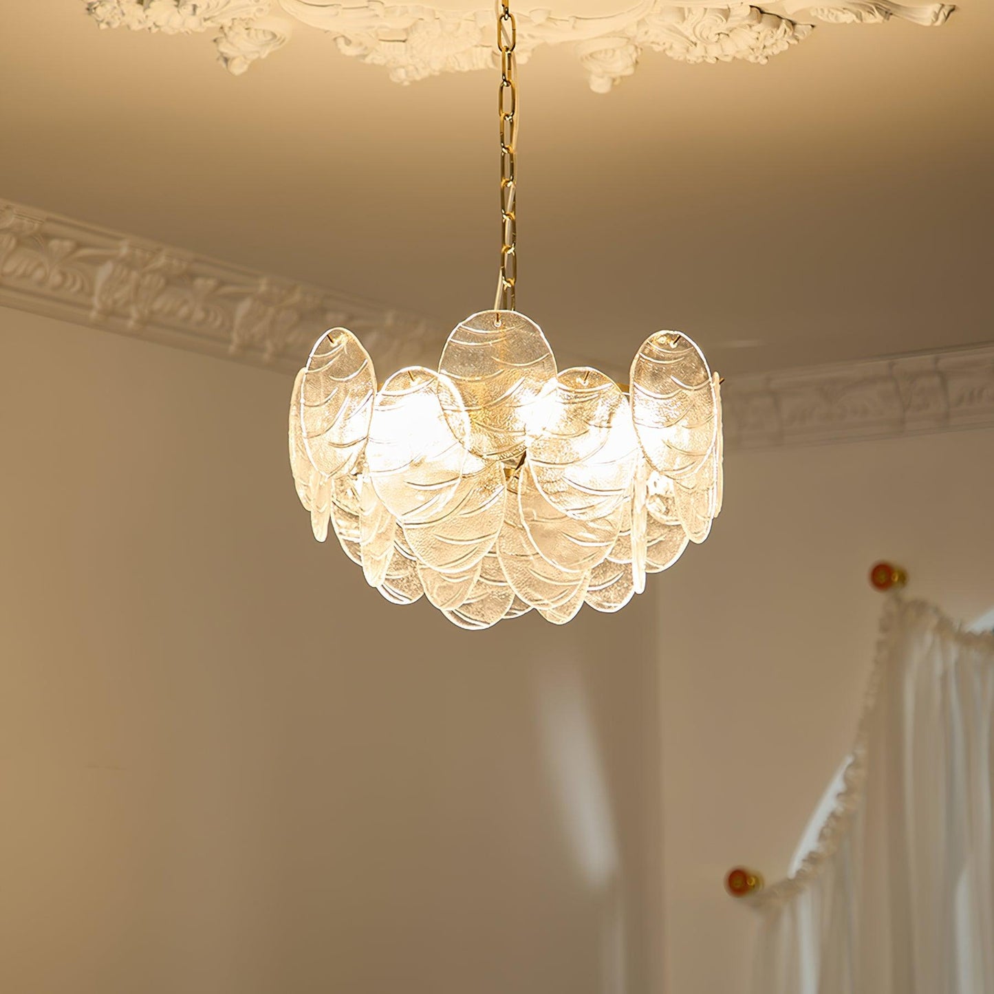 Victorian Disc Gasolier Chandelier