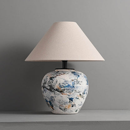 Chinese Enamel Table Lamp