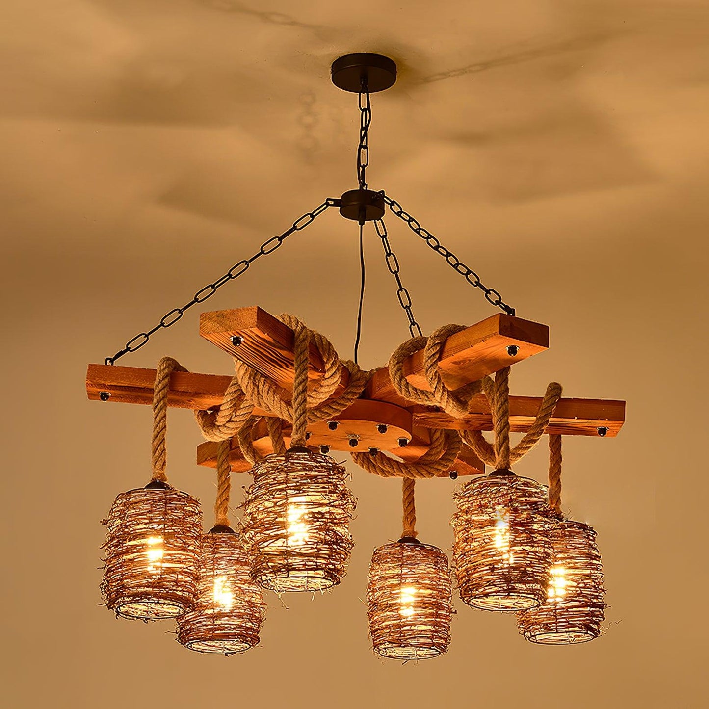 Retro Farmhouse Elegant Chandelier