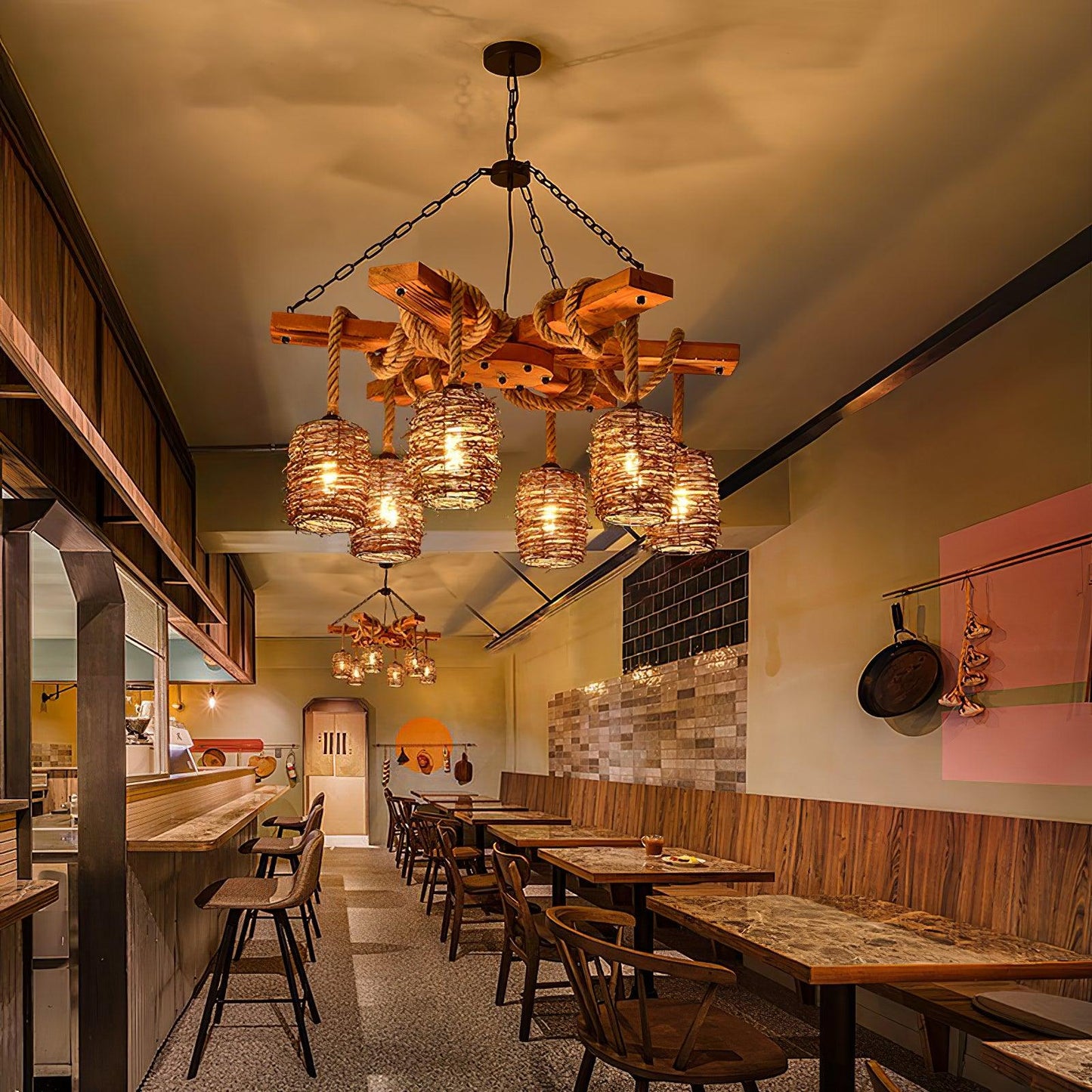 Retro Farmhouse Elegant Chandelier