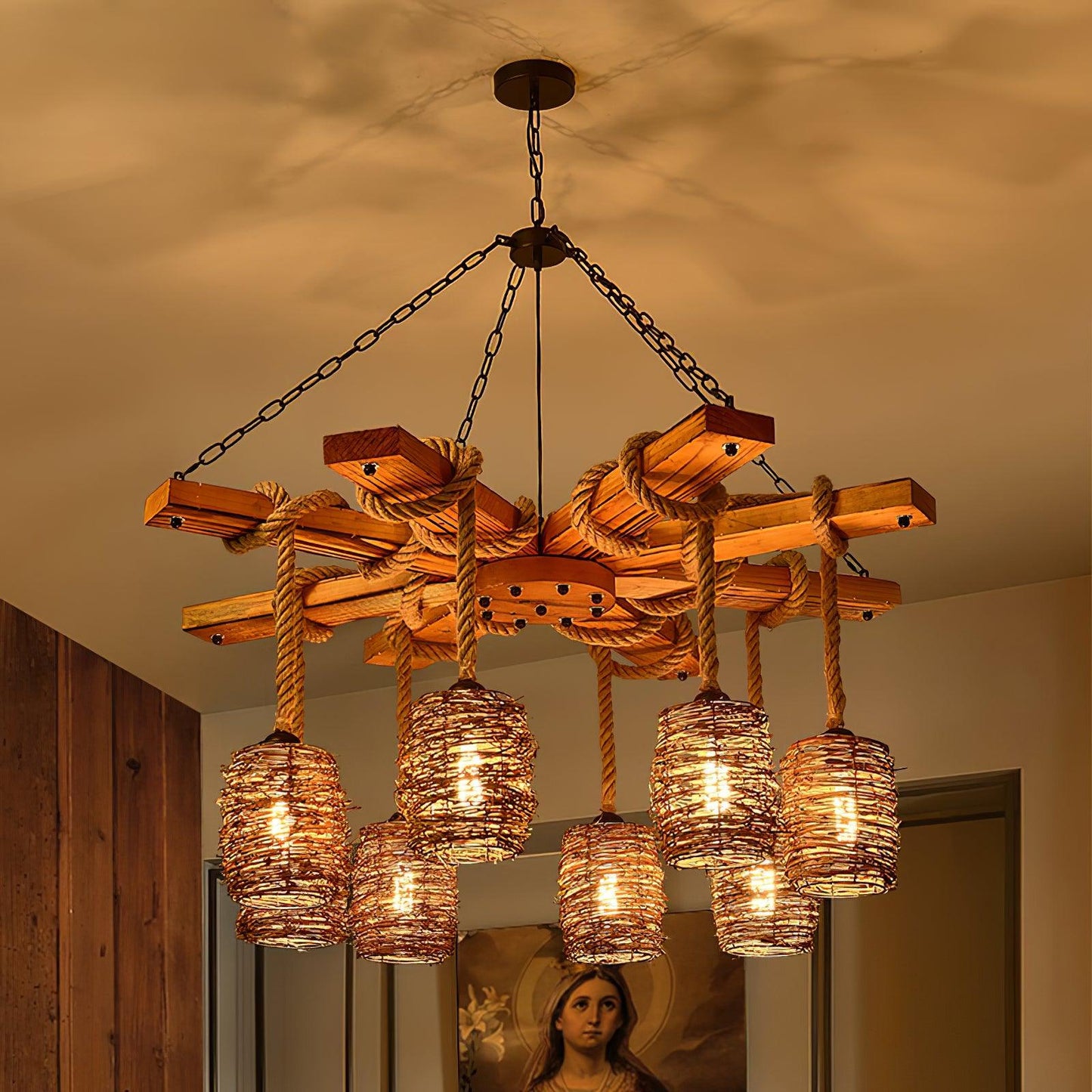 Retro Farmhouse Elegant Chandelier