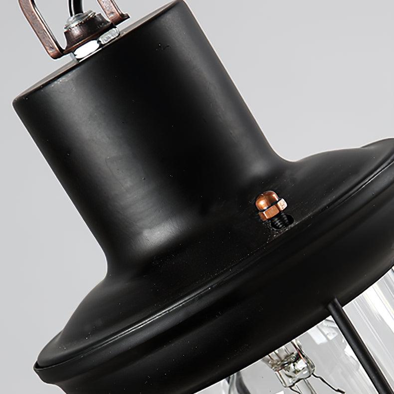 Vintage Wood Glass Candelabrum Chandeliers