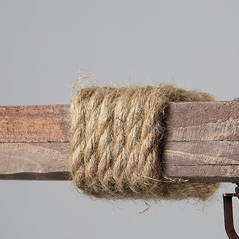 Vintage Wood Glass Candelabrum Chandeliers