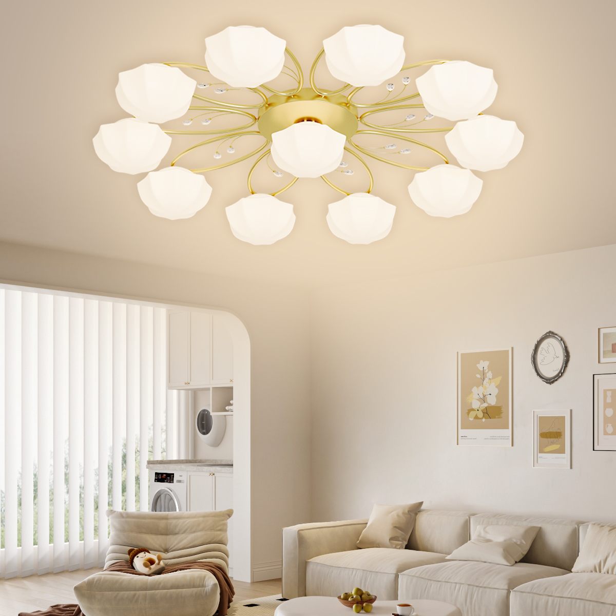 Modern Light Luxury French Bud Chandelier