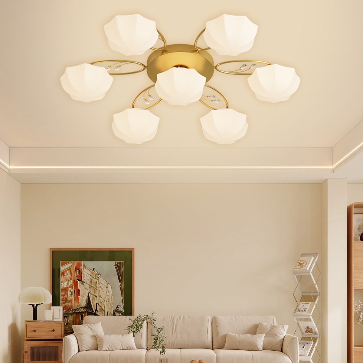 Modern Light Luxury French Bud Chandelier