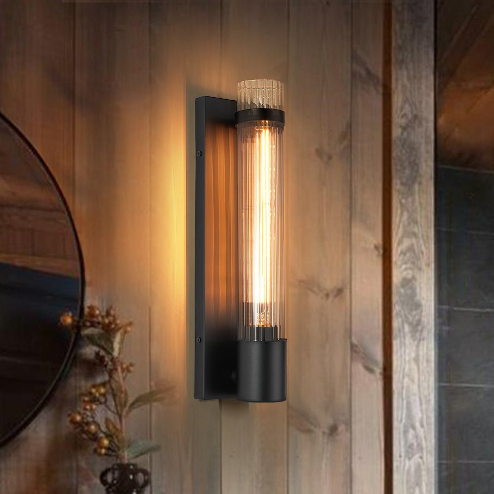 Glass Tube Wall Sconce
