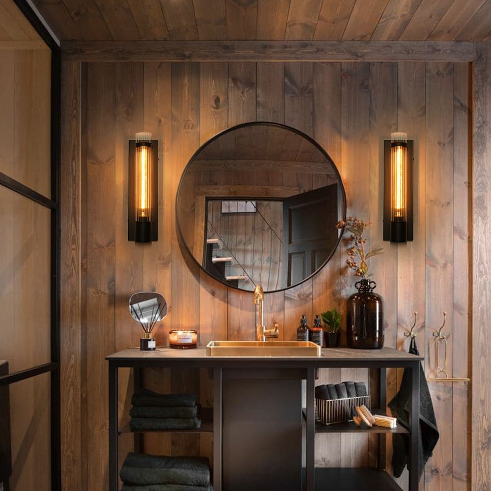 Glass Tube Wall Sconce