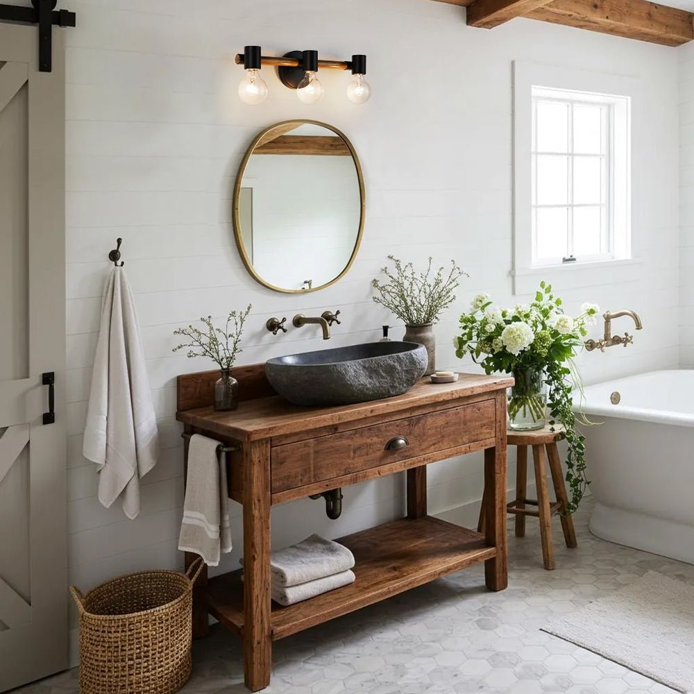 Timberline 3-Light Farmhouse Vanity Wall Sconce