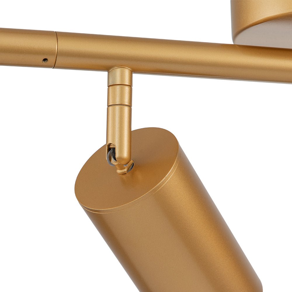 4-Light Adjustable Gold Ceiling Track Light