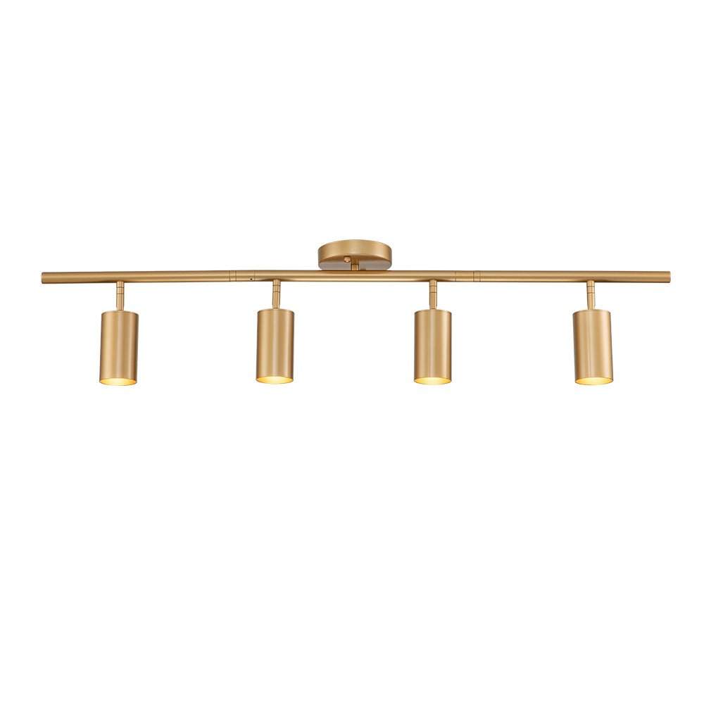4-Light Adjustable Gold Ceiling Track Light