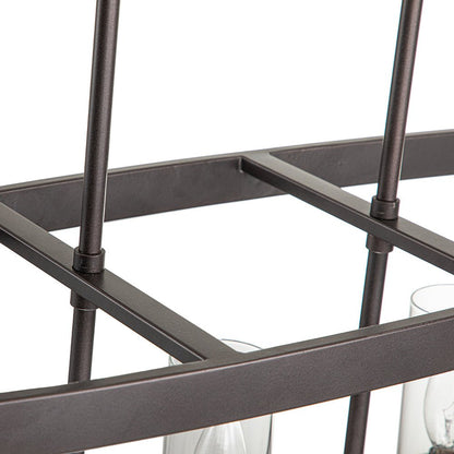 5-Light Oil Rubbed Bronze Oval Kitchen Island Pendant