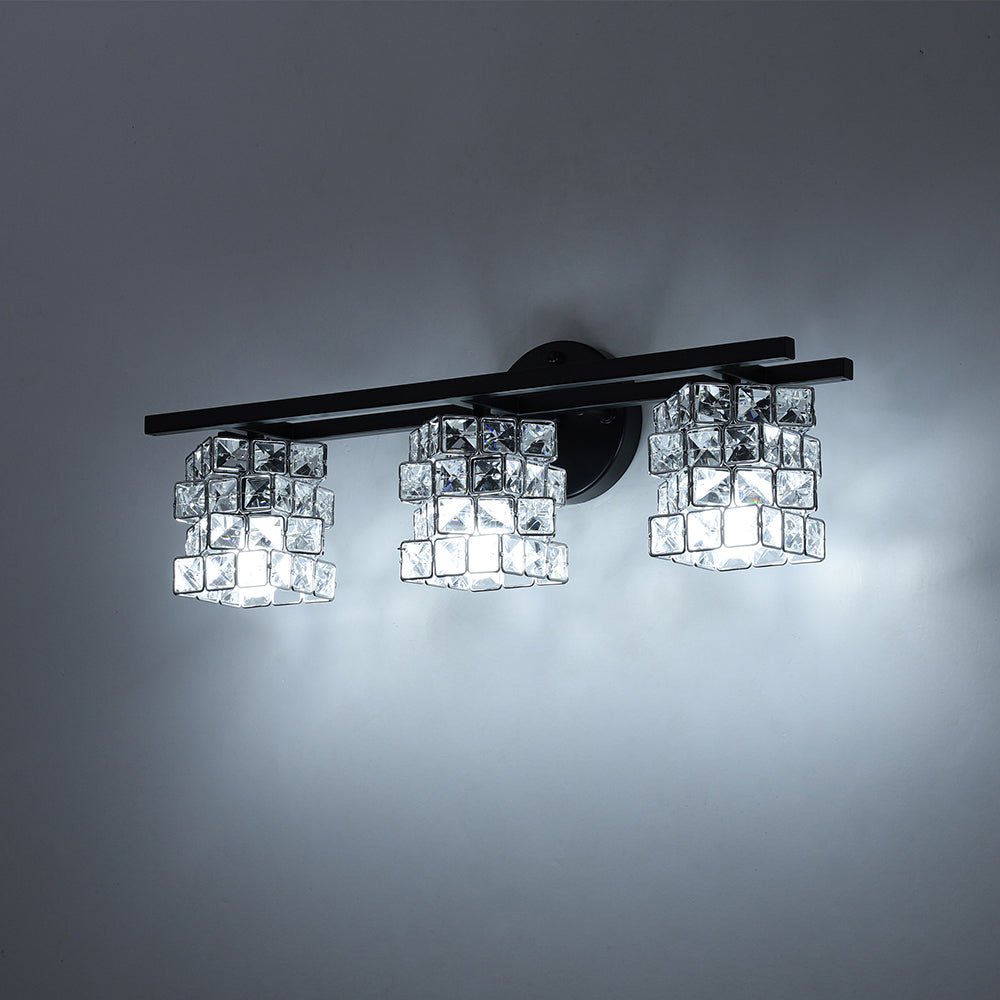 Facet Glow Crystal Vanity Wall Sconce