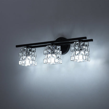 Facet Glow Crystal Vanity Wall Sconce