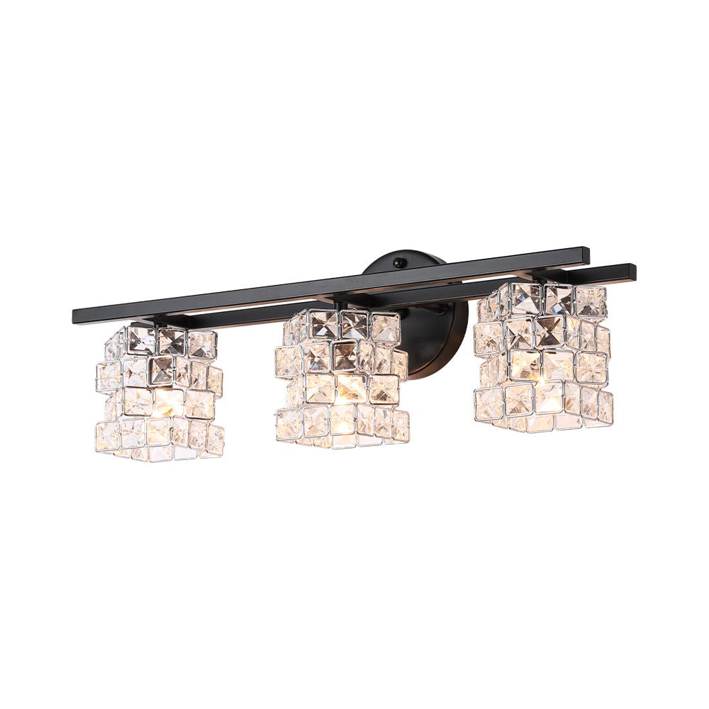 Facet Glow Crystal Vanity Wall Sconce