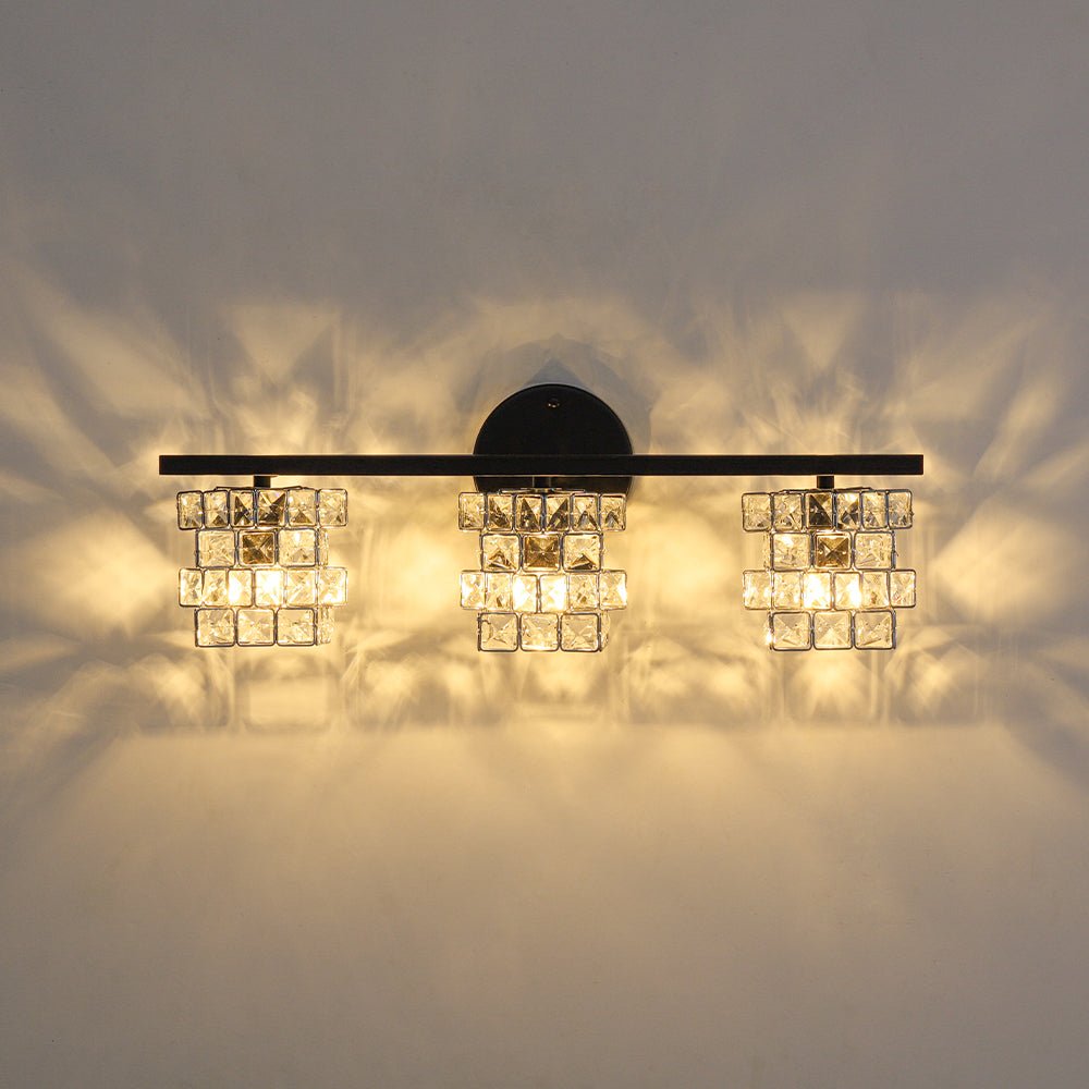 Facet Glow Crystal Vanity Wall Sconce