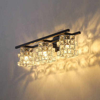 Facet Glow Crystal Vanity Wall Sconce