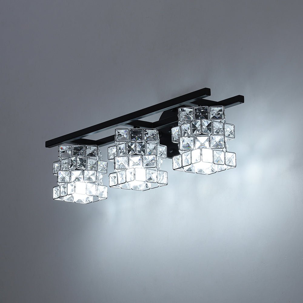 Facet Glow Crystal Vanity Wall Sconce