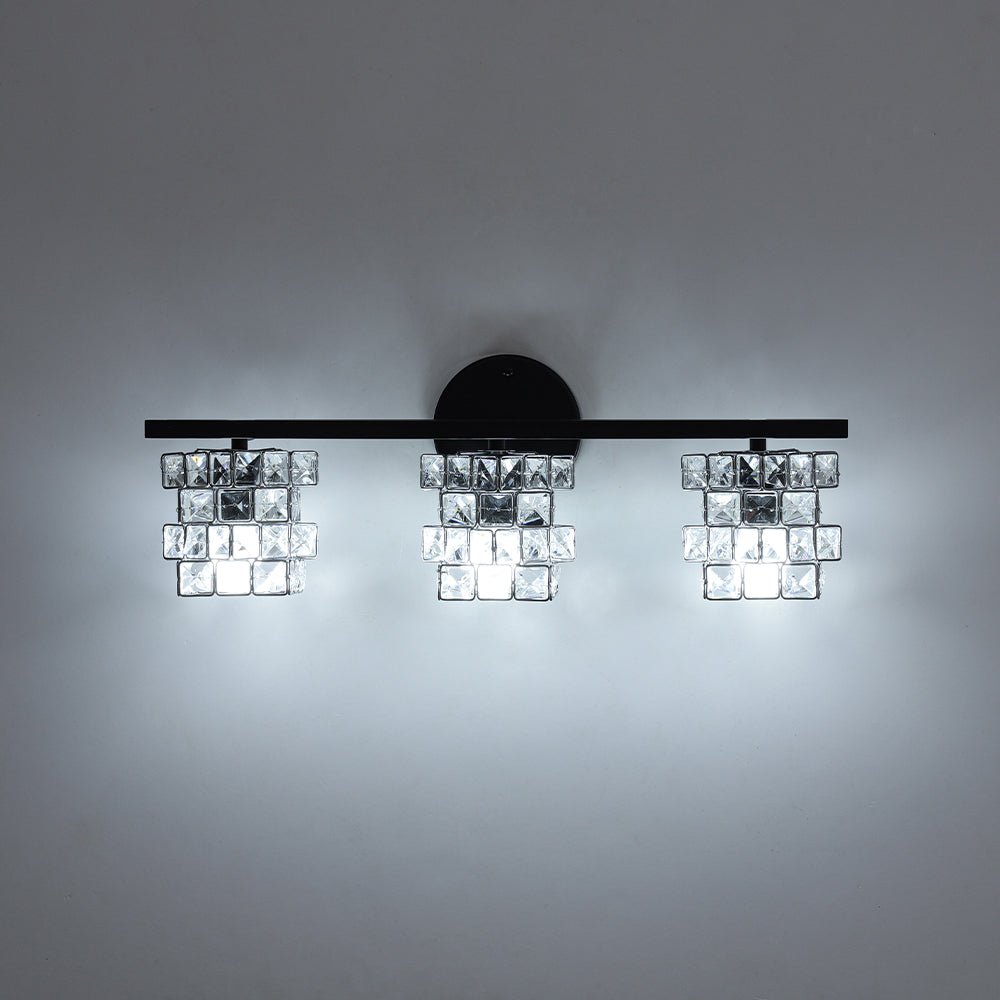 Facet Glow Crystal Vanity Wall Sconce