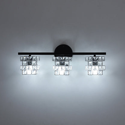 Facet Glow Crystal Vanity Wall Sconce