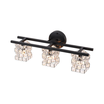 Facet Glow Crystal Vanity Wall Sconce