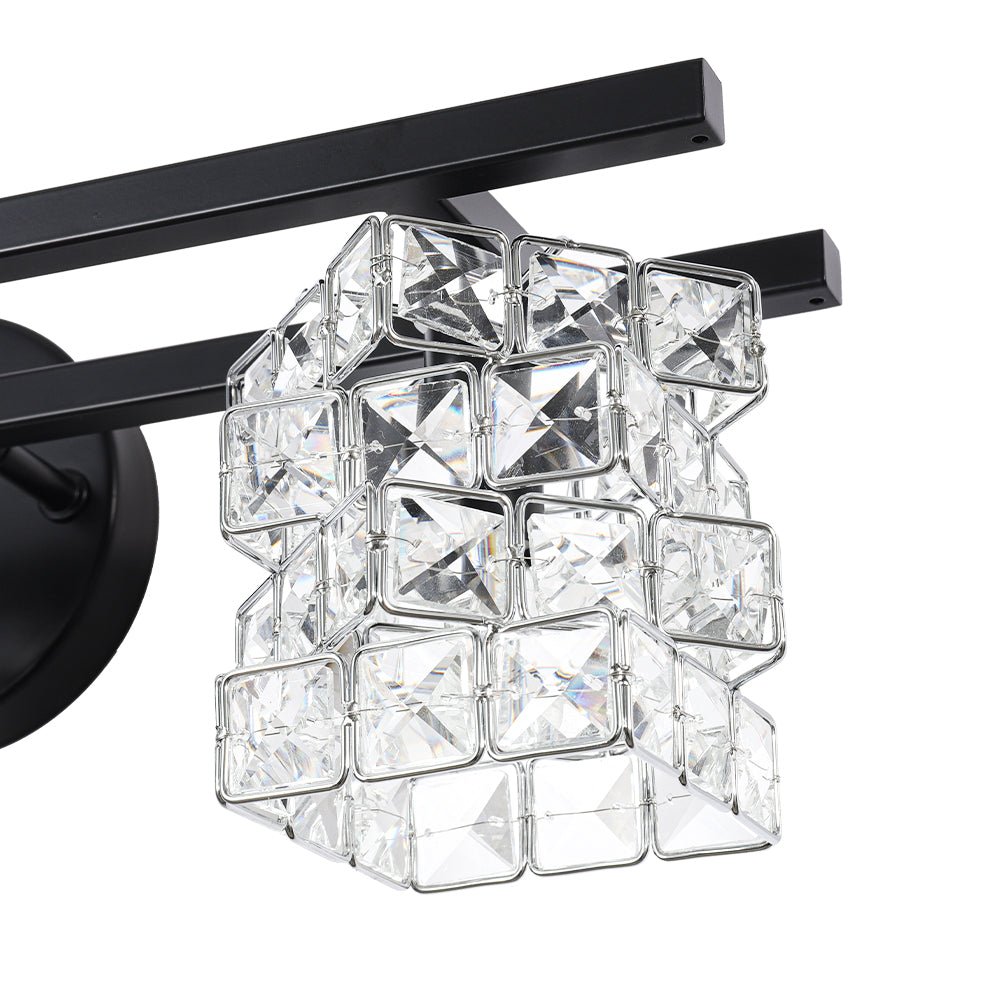 Facet Glow Crystal Vanity Wall Sconce