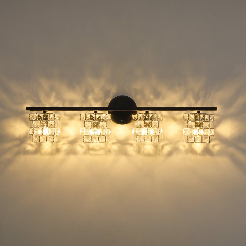 Facet Glow Crystal Vanity Wall Sconce