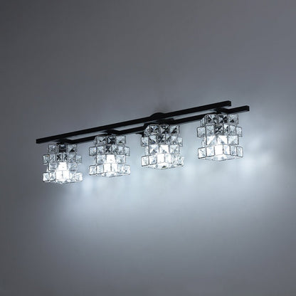 Facet Glow Crystal Vanity Wall Sconce