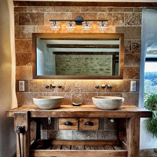 Facet Glow Crystal Vanity Wall Sconce