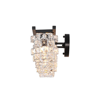 Facet Glow Crystal Vanity Wall Sconce
