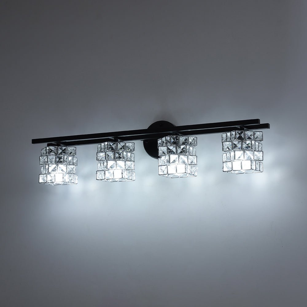 Facet Glow Crystal Vanity Wall Sconce