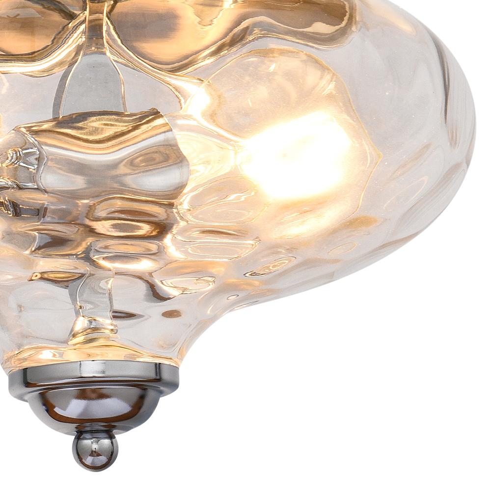 Farmhouse Glass Flush Mount Ceiling Light