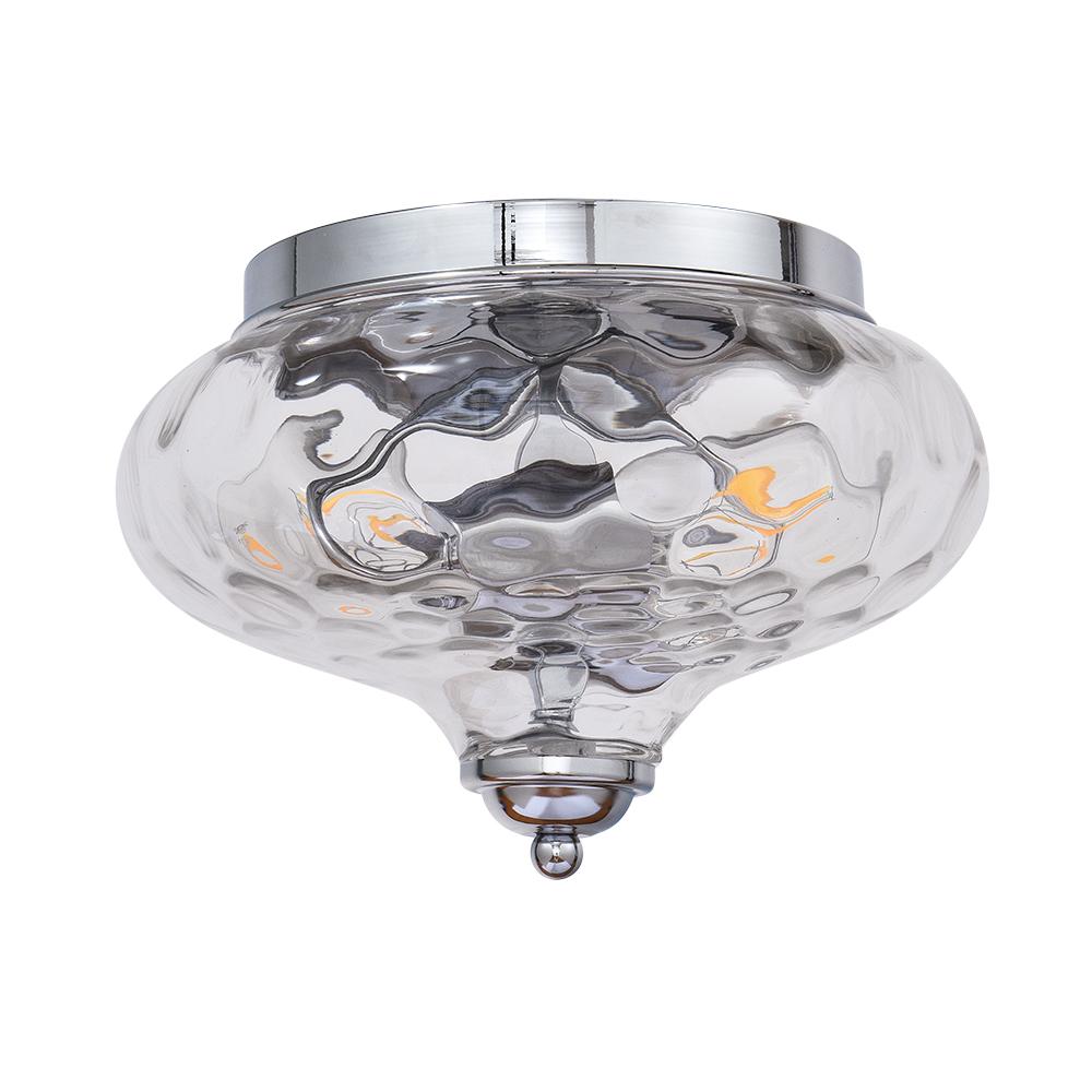 Farmhouse Glass Flush Mount Ceiling Light