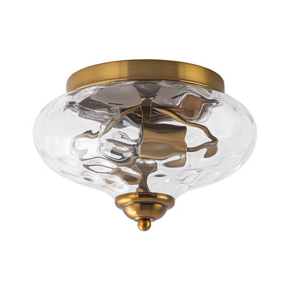 Farmhouse Glass Flush Mount Ceiling Light