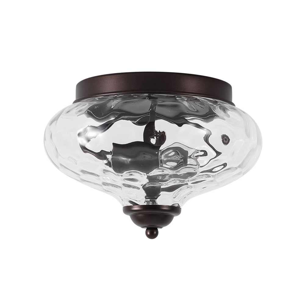Farmhouse Glass Flush Mount Ceiling Light