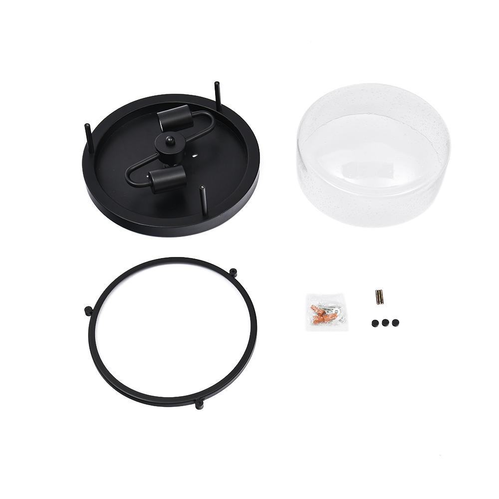 Farmhouse Round Glass Flush Mount