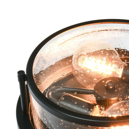 Farmhouse Round Glass Flush Mount