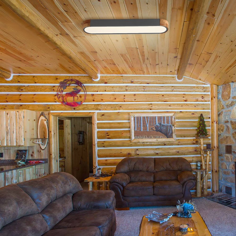 Farmhouse Wooden Dimmable LED Ceiling Light