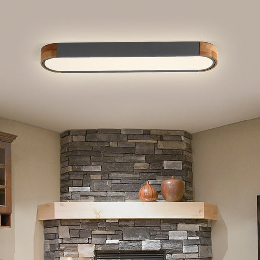 Farmhouse Wooden Dimmable LED Ceiling Light