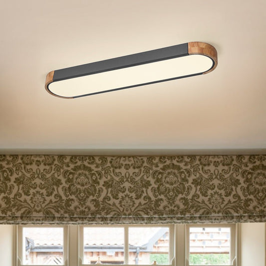 Farmhouse Wooden Dimmable LED Ceiling Light