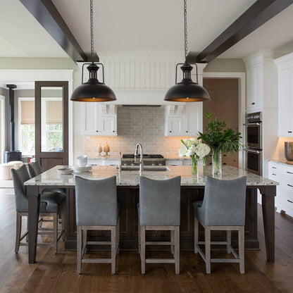 Industrial Single Dome Pendant Light