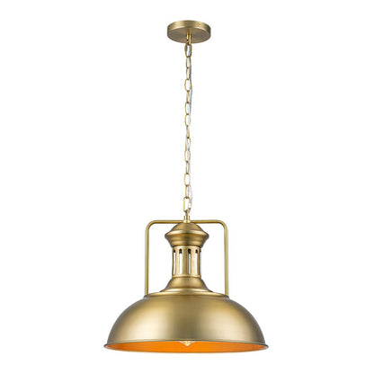 Industrial Single Dome Pendant Light