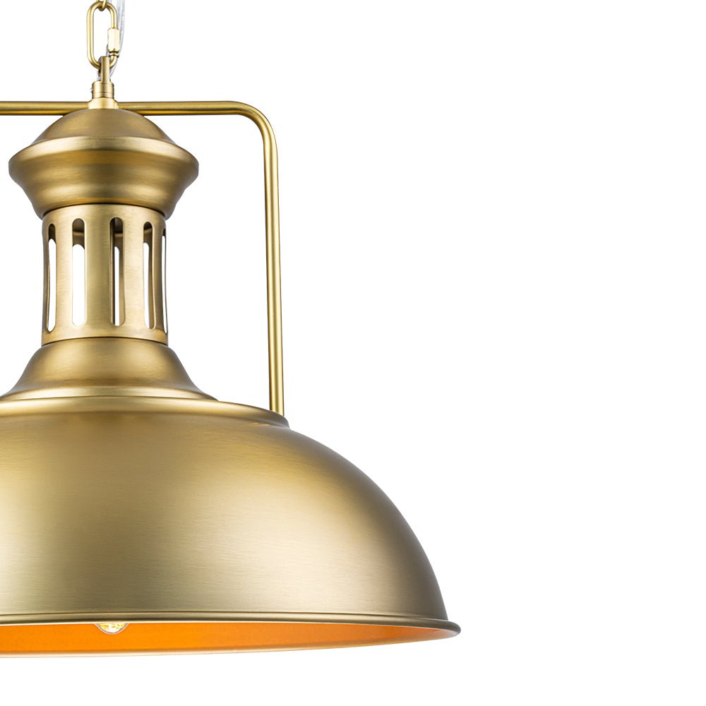 Industrial Single Dome Pendant Light