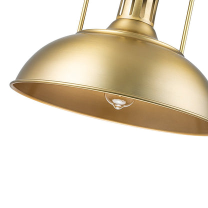 Industrial Single Dome Pendant Light