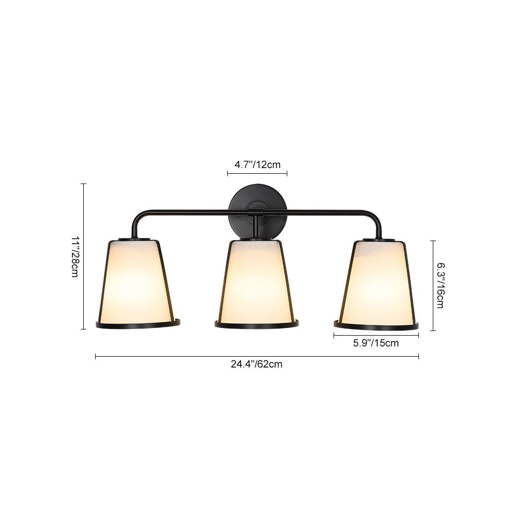 Serene Shade 3-Light Vanity Wall Sconce